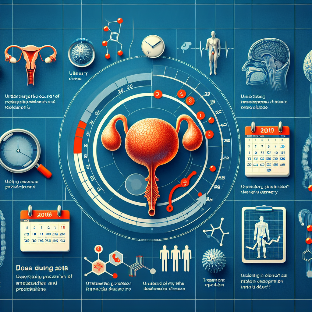 Ilustrace prostaty zobrazující oblasti zasažené zánětem při prostatitidě.