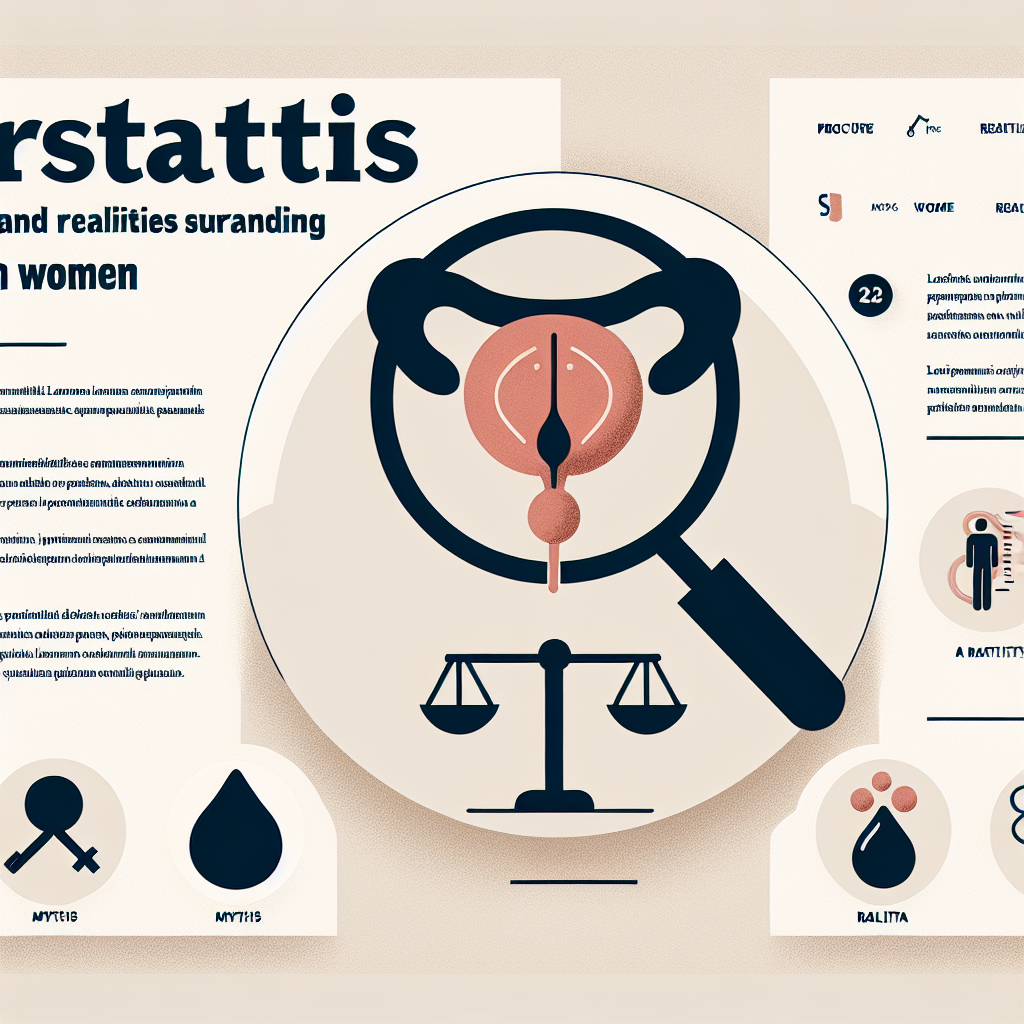 Ilustrace ženy trpící příznaky prostatitidy, které zahrnují bolest v pánevní oblasti a potíže s močením.