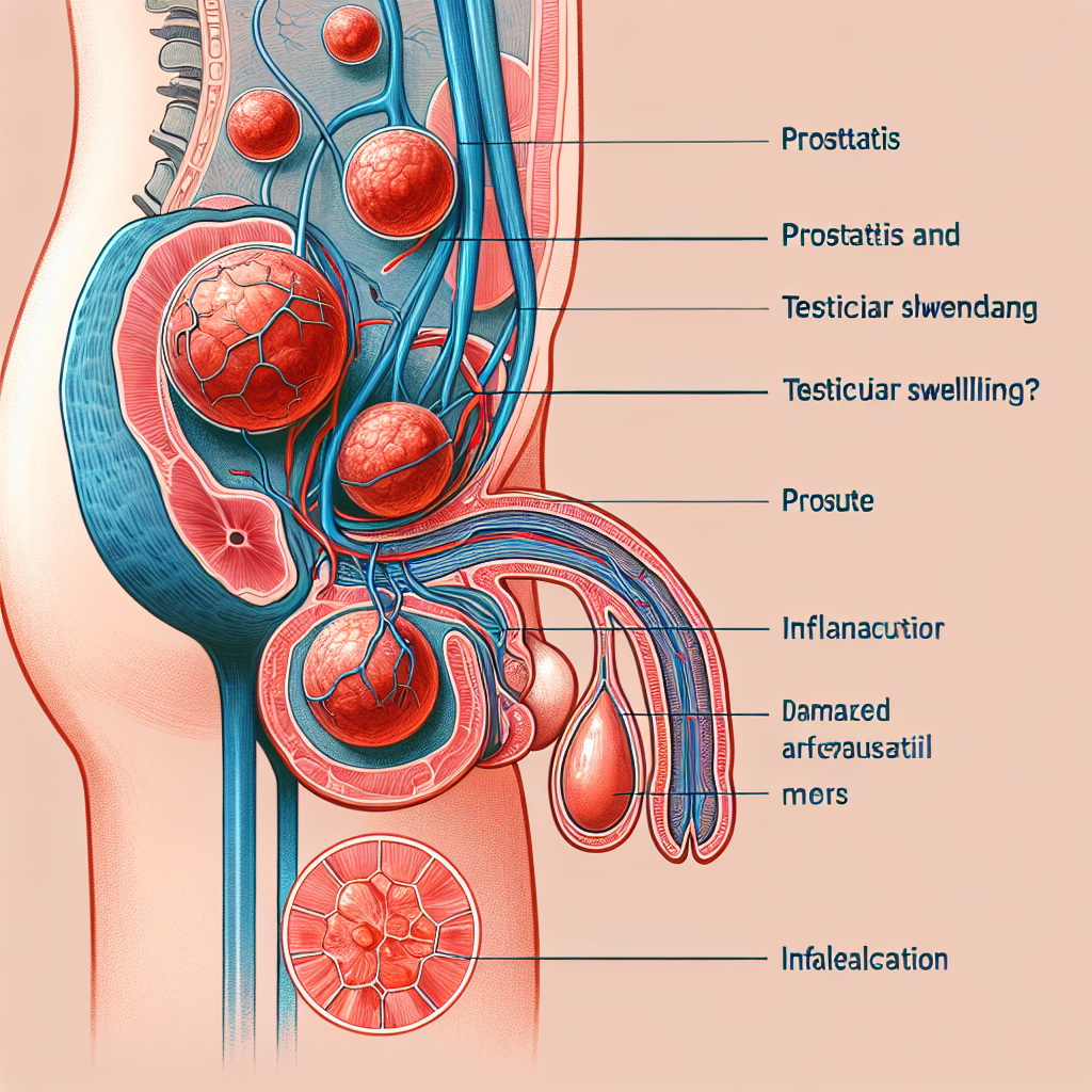 Ilustrace propojení mezi prostatitidou a otokem varlat