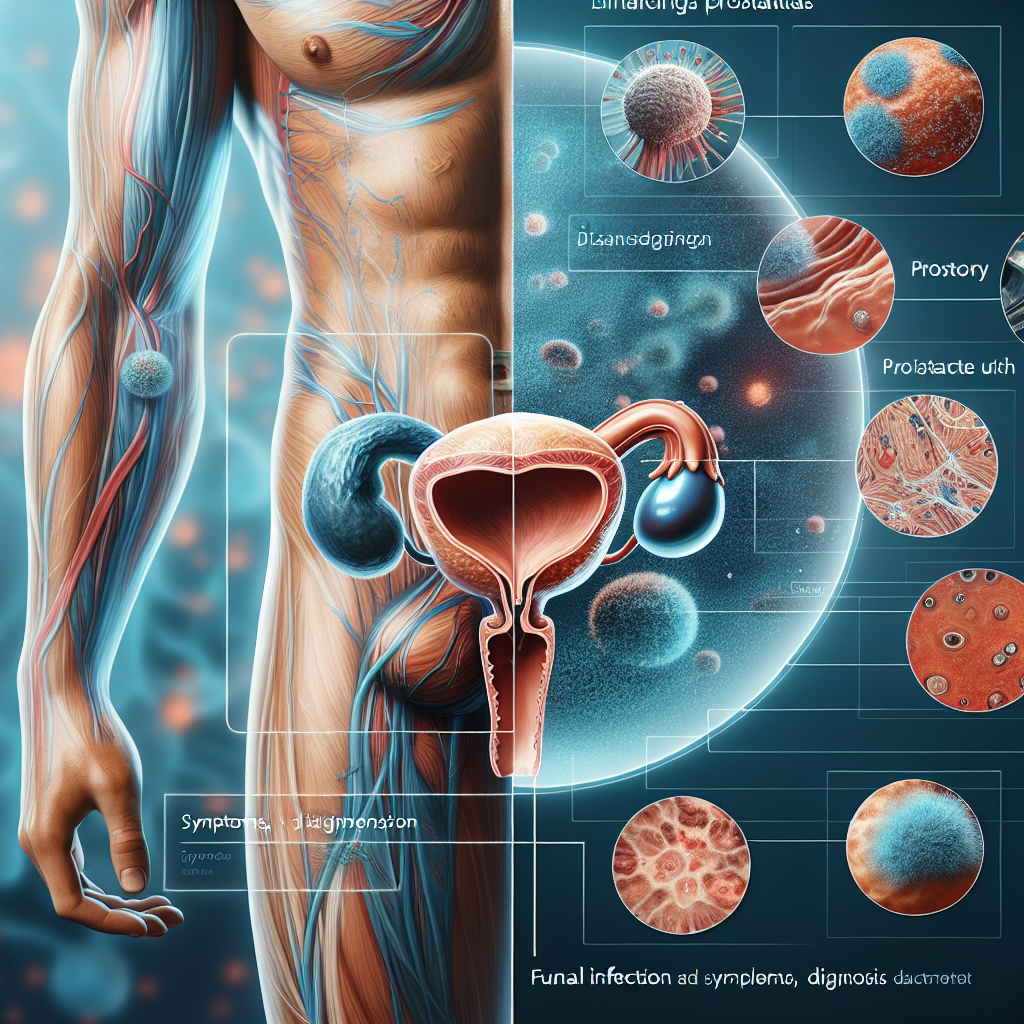 Ilustrace propojování příznaků a léčby prostatitidy a plísňových infekcí třísel.