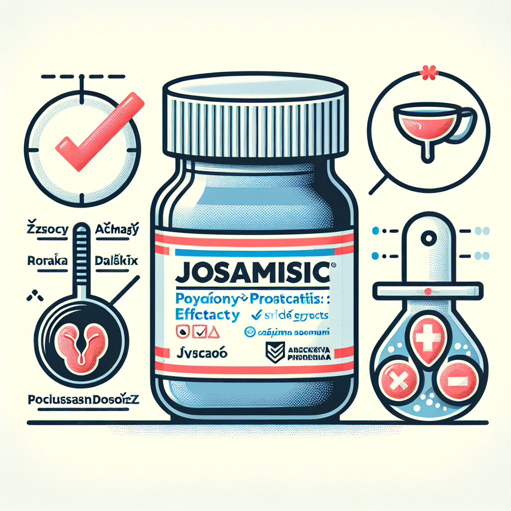 Josamycin - antibiotikum používané při léčbě prostatitidy